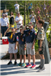 Scouts Saluting