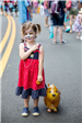 Child with Face Paint and Balloon