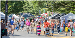 Festival Crowd and Vendor Booths