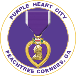 Purple Heart City logo.