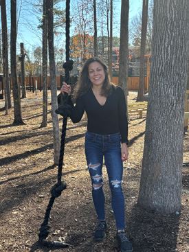 Rachel Watters with Rope